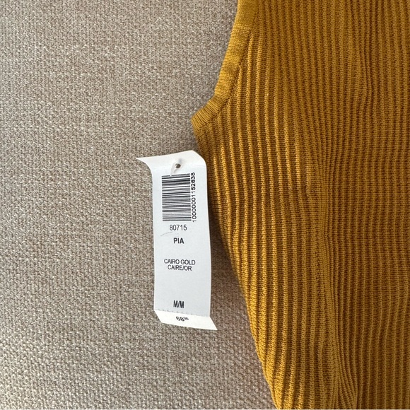 Aritzia Babaton Pia Sculpt Knit Tank Top Cairo Gold - Picture 3 of 4